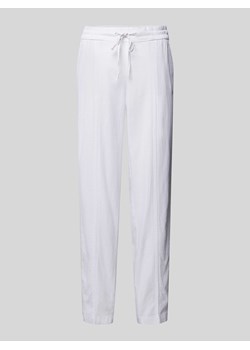 Spodnie materiałowe o kroju tapered fit z tunelem ze sklepu Peek&Cloppenburg  w kategorii Spodnie damskie - zdjęcie 172536861