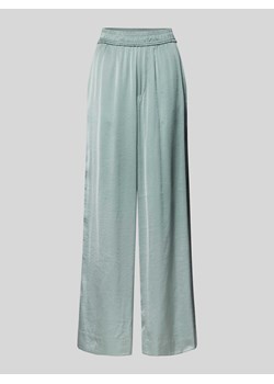 Spodnie materiałowe z szeroką nogawką i efektem marszczenia model ‘Asaka’ ze sklepu Peek&Cloppenburg  w kategorii Spodnie damskie - zdjęcie 172536882