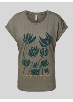 T-shirt z nadrukiem z motywem i napisem model ‘BABETTE’ ze sklepu Peek&Cloppenburg  w kategorii Bluzki damskie - zdjęcie 172537043