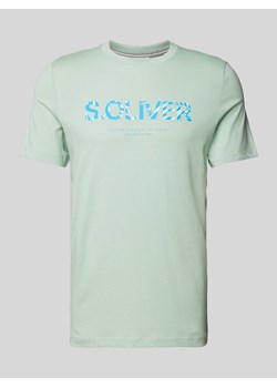 T-shirt z nadrukiem z logo ze sklepu Peek&Cloppenburg  w kategorii T-shirty męskie - zdjęcie 172537064