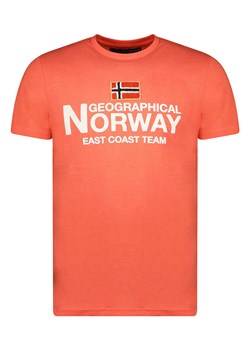 Geographical Norway Koszulka w kolorze koralowym ze sklepu Limango Polska w kategorii T-shirty męskie - zdjęcie 172537192
