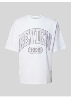 T-shirt o kroju oversized z nadrukiem z logo ze sklepu Peek&Cloppenburg  w kategorii T-shirty męskie - zdjęcie 172540571