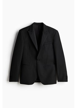 H & M - Jednorzędowa marynarka smokingowa Slim Fit - Czarny ze sklepu H&M w kategorii Marynarki męskie - zdjęcie 172540873