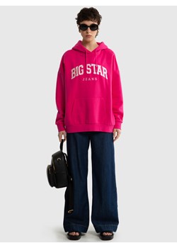 Bluza damska z kapturem różowa Rubialsa 602 ze sklepu Big Star w kategorii Bluzy damskie - zdjęcie 172540913