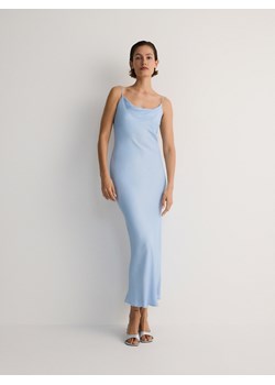 Reserved - Sukienka maxi z wiskozy - jasnoniebieski ze sklepu Reserved w kategorii Sukienki - zdjęcie 172542040