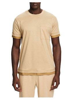 ESPRIT Koszulka w kolorze beżowym ze sklepu Limango Polska w kategorii T-shirty męskie - zdjęcie 172542752