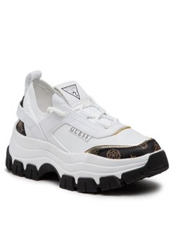 Guess Sneakersy Braydin FL8BYD SMF12 Biały ze sklepu MODIVO w kategorii Buty sportowe damskie - zdjęcie 172543301