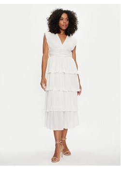 Vila Sukienka koktajlowa Lillian 14089876 Biały Regular Fit ze sklepu MODIVO w kategorii Sukienki - zdjęcie 172543382