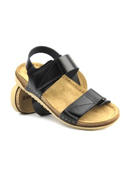 Sandały damskie ze skórzaną wkładką - INBLU AA-01G, czarne ze sklepu ulubioneobuwie w kategorii Sandały damskie - zdjęcie 172543584