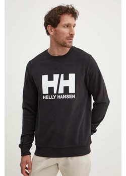 Helly Hansen bluza bawełniana męska kolor czarny z nadrukiem 34000 ze sklepu ANSWEAR.com w kategorii Bluzy męskie - zdjęcie 172544461