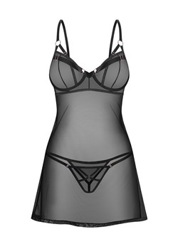 Komplet Freedom Euridia chemise & thong black ze sklepu kontri.pl w kategorii Komplety bielizny damskiej - zdjęcie 172544802