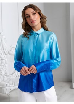 Sinsay - Koszula satynowa - niebieski ze sklepu Sinsay w kategorii Koszule damskie - zdjęcie 172545330