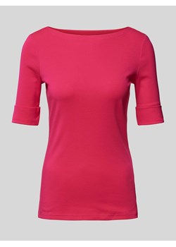 T-shirt z dekoltem w łódkę model ‘JUDY’ ze sklepu Peek&Cloppenburg  w kategorii Bluzki damskie - zdjęcie 172546201