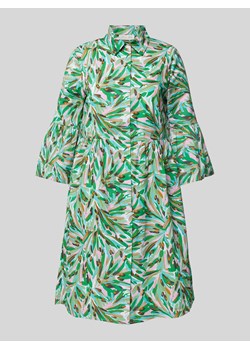 Sukienka o długości do kolan z nadrukiem na całej powierzchni ze sklepu Peek&Cloppenburg  w kategorii Sukienki - zdjęcie 172546231