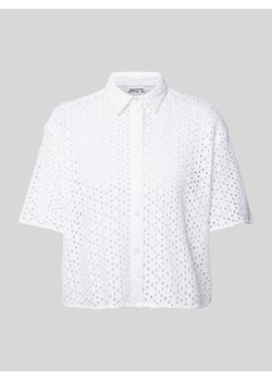 Bluzka z haftem angielskim ze sklepu Peek&Cloppenburg  w kategorii Koszule damskie - zdjęcie 172546364