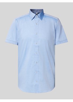 Koszula biznesowa o kroju body fit z kołnierzykiem typu kent ze sklepu Peek&Cloppenburg  w kategorii Koszule męskie - zdjęcie 172546551