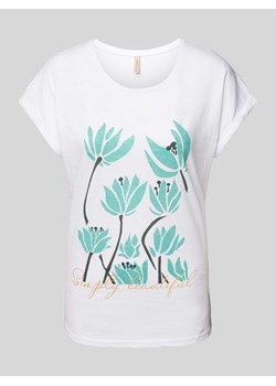T-shirt z nadrukiem z motywem i napisem model ‘BABETTE’ ze sklepu Peek&Cloppenburg  w kategorii Bluzki damskie - zdjęcie 172546851