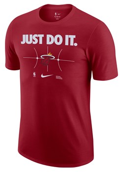 T-shirt męski Nike NBA Miami Heat Essential - Czerwony ze sklepu Nike poland w kategorii T-shirty męskie - zdjęcie 172547674
