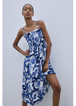 H & M - Sukienka z elastycznym marszczeniem - Niebieski ze sklepu H&M w kategorii Sukienki - zdjęcie 172547710