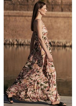 Sukienka maxi na ramiączka z kwiatowym wzorem 4324, Kolor multicolour, Rozmiar XS, Moodo ze sklepu Primodo w kategorii Sukienki - zdjęcie 172548861