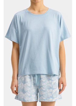 Bawełniana piżama damska jasnoniebieska NLP-470, Kolor jasnoniebieski, Rozmiar S, ATLANTIC ze sklepu Intymna w kategorii Piżamy damskie - zdjęcie 172549181