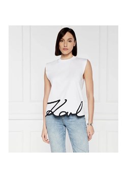 Karl Lagerfeld Top karl signature tank top | Regular Fit ze sklepu Gomez Fashion Store w kategorii Bluzki damskie - zdjęcie 172549261