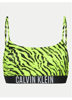 Calvin Klein Swimwear Góra od bikini KW0KW02333 Zielony ze sklepu MODIVO w kategorii Stroje kąpielowe - zdjęcie 172550380