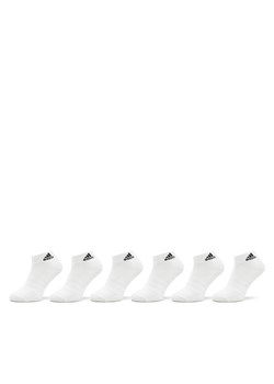 Skarpety Niskie Unisex adidas Cushioned Sportswear Ankle Socks 6 Pairs HT3442 Biały ze sklepu eobuwie.pl w kategorii Skarpetki męskie - zdjęcie 172550901