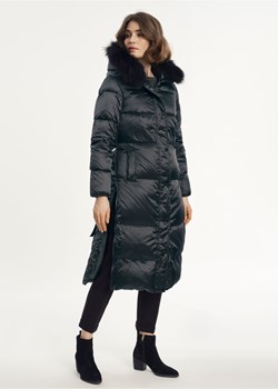 Ciemnozielona długa kurtka damska ze sklepu OCHNIK w kategorii Kurtki damskie - zdjęcie 172551114