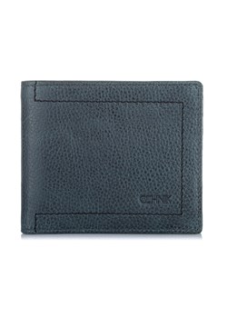 Granatowy skórzany portfel męski ze sklepu OCHNIK w kategorii Portfele męskie - zdjęcie 172551321