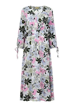 Długa sukienka z bufiastymi rękawami ze sklepu OCHNIK w kategorii Sukienki - zdjęcie 172551422