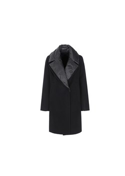 Wełniany czarny płaszcz damski ze sklepu OCHNIK w kategorii Płaszcze damskie - zdjęcie 172551573