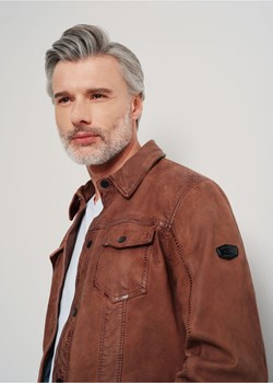 Brązowa skórzana kurtka męska ze sklepu OCHNIK w kategorii Kurtki męskie - zdjęcie 172551723