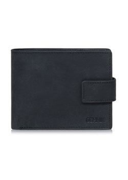 Mały czarny skórzany portfel męski ze sklepu OCHNIK w kategorii Portfele męskie - zdjęcie 172551871