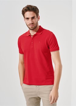 Czerwona koszulka polo męska ze sklepu OCHNIK w kategorii T-shirty męskie - zdjęcie 172553460