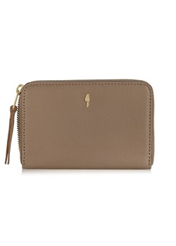 Skórzany beżowy portfel damski ze sklepu OCHNIK w kategorii Portfele damskie - zdjęcie 172554140