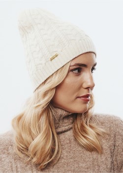 Kremowa wełniana czapka damska ze sklepu OCHNIK w kategorii Czapki zimowe damskie - zdjęcie 172554512