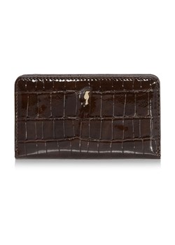 Brązowy portfel damski croco ze sklepu OCHNIK w kategorii Portfele damskie - zdjęcie 172554624