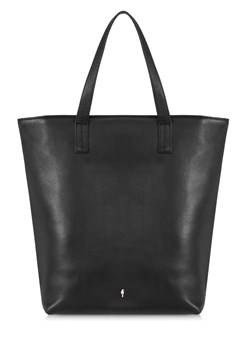 Czarna skórzana torebka shopper ze sklepu OCHNIK w kategorii Torby Shopper bag - zdjęcie 172554684