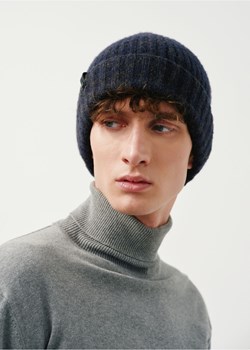 Granatowa czapka zimowa męska ze sklepu OCHNIK w kategorii Czapki zimowe męskie - zdjęcie 172554950