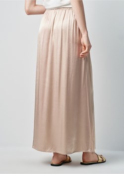 Długa prosta spódnica w kolorze camel ze sklepu OCHNIK w kategorii Spódnice - zdjęcie 172555320