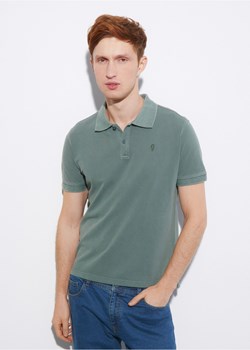 Koszulka polo w kolorze khaki ze sklepu OCHNIK w kategorii T-shirty męskie - zdjęcie 172555354
