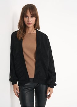 Czarny kardigan damski ze sklepu OCHNIK w kategorii Swetry damskie - zdjęcie 172555700