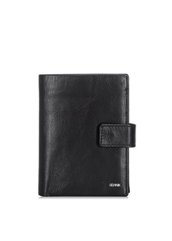 Czarny skórzany portfel męski ze sklepu OCHNIK w kategorii Portfele męskie - zdjęcie 172556713