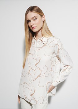 Wzorzysta kremowa koszula damska ze sklepu OCHNIK w kategorii Koszule damskie - zdjęcie 172556762