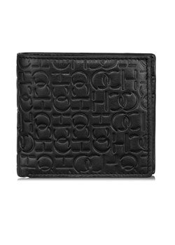 Skórzany czarny portfel męski z monogramem ze sklepu OCHNIK w kategorii Portfele męskie - zdjęcie 172557640