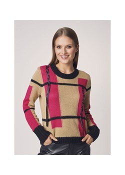 Sweter damski z ozdobnymi tasiemkami ze sklepu OCHNIK w kategorii Swetry damskie - zdjęcie 172558572