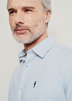 Błękitna koszula męska ze sklepu OCHNIK w kategorii Koszule męskie - zdjęcie 172558592