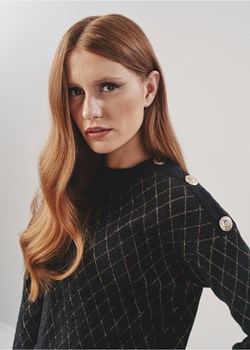 Sweter damski czarny ze sklepu OCHNIK w kategorii Swetry damskie - zdjęcie 172559131