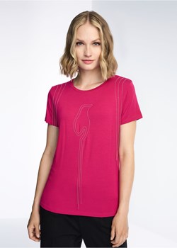 Różowy T-shirt damski ze sklepu OCHNIK w kategorii Bluzki damskie - zdjęcie 172559861